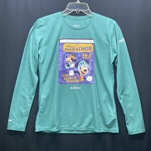 NEW 2026 runDisney Brooks Womens M Top 26.2 mi Marathon Elusive Dragon Mickey